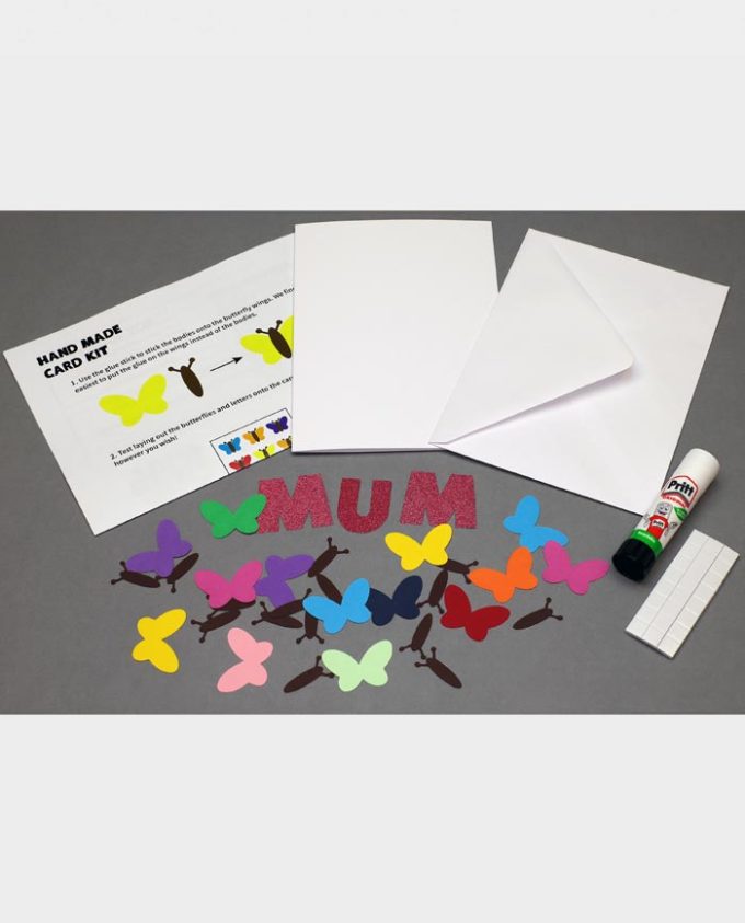 Hand Made Card Kit - Mum Beautiful Butterflies - Image 3
