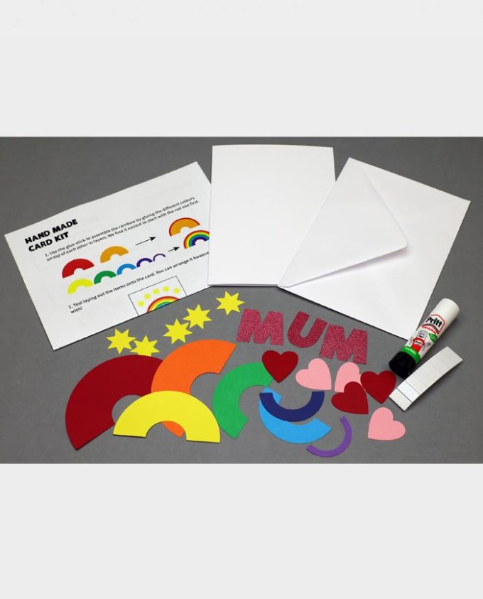 Hand Made Card Kit - Mum Rainbow - Image 3