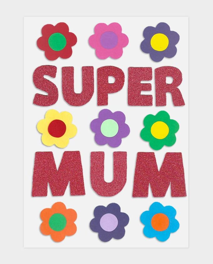 Hand Made Card Kit - Super Mum