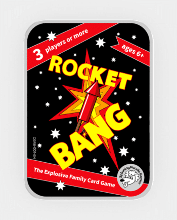 Rocket Bang card game tin